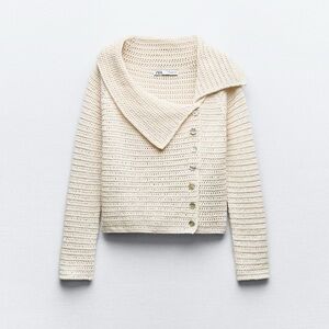 ZARA knit top with side buttons / NWT